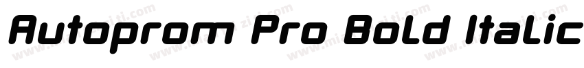 Autoprom Pro Bold Italic字体转换